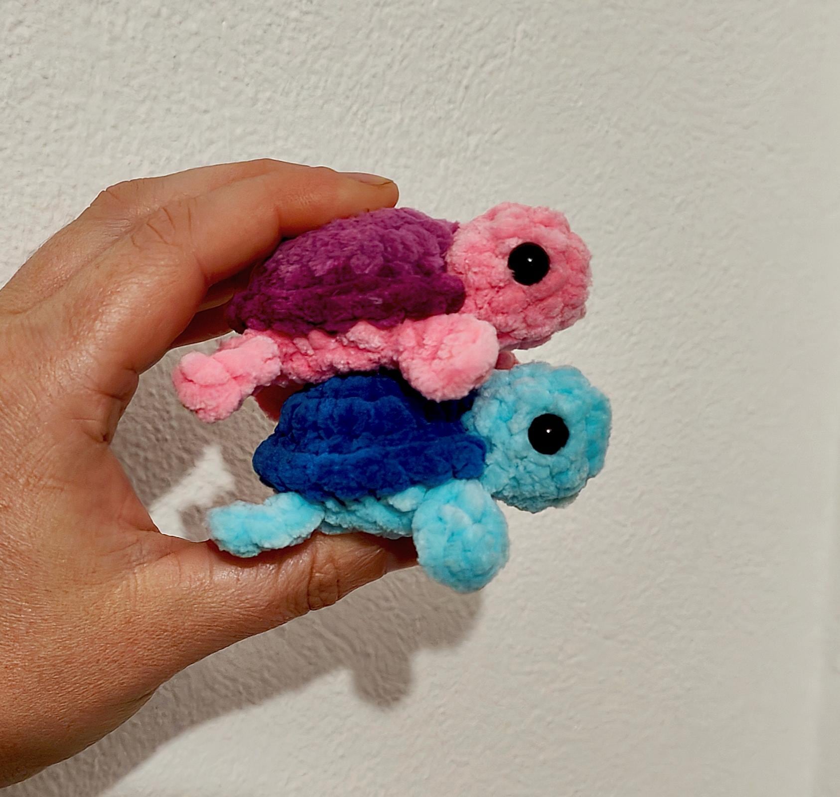 Tuki the Mini Turtle Low Sew Amigurumi PDF Pattern in English