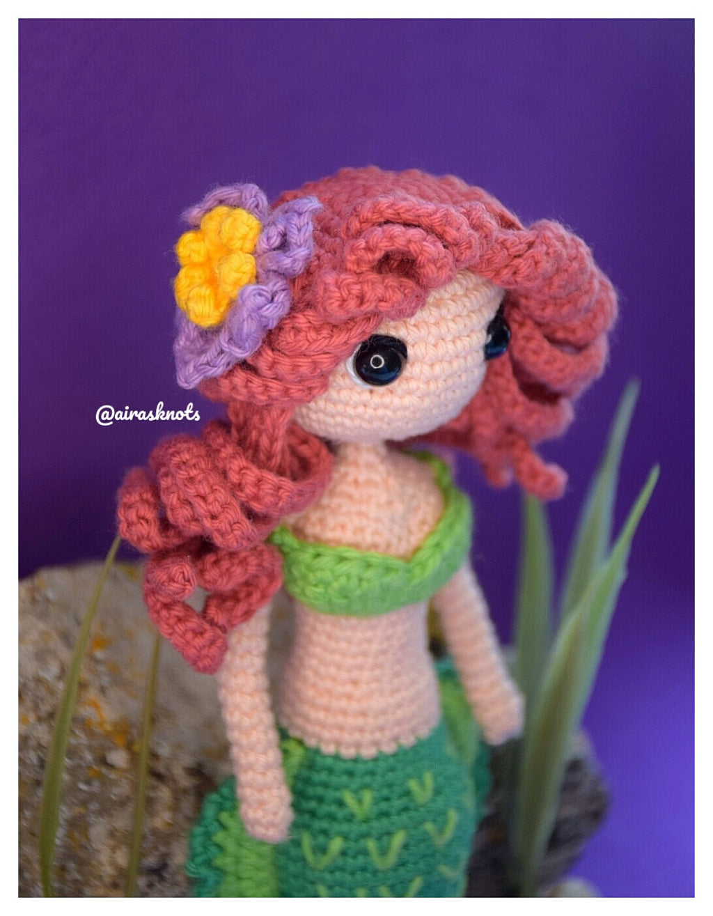 Alma Mermaid Crochet Pattern: Amigurumi Doll (PDF Pattern)