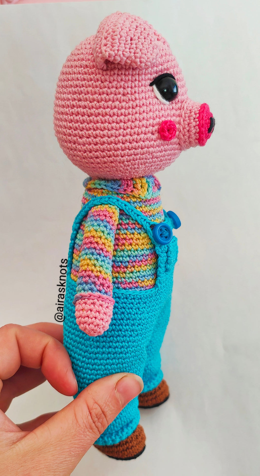 Horácio the Farmer Pig Amigurumi PDF Pattern English