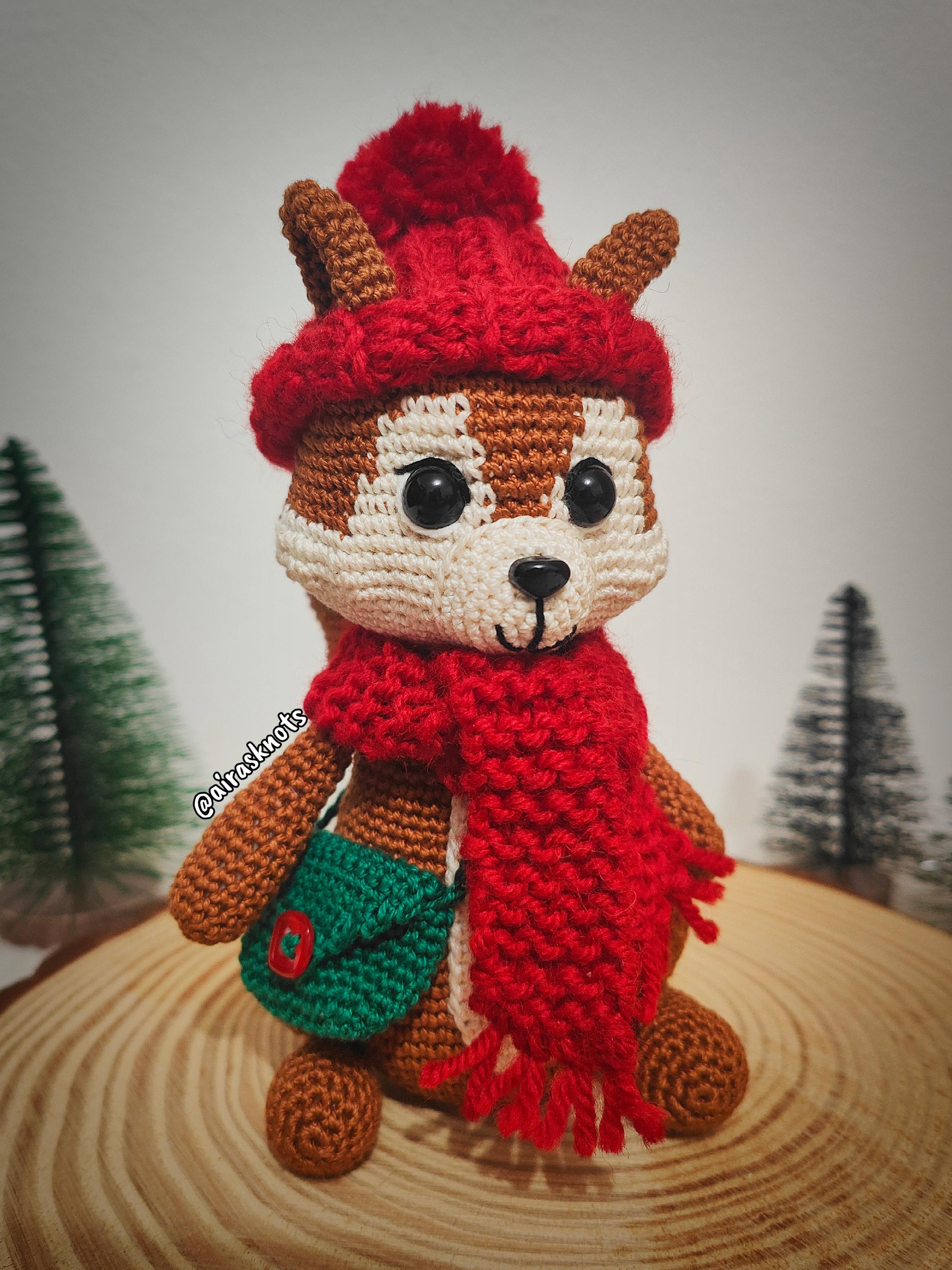 Hammy the Squirrel Amigurumi PDF Pattern in English
