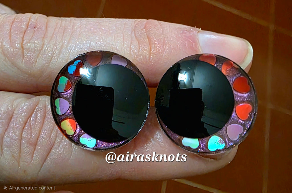 Love in Pink Safety Eyes - 20mm