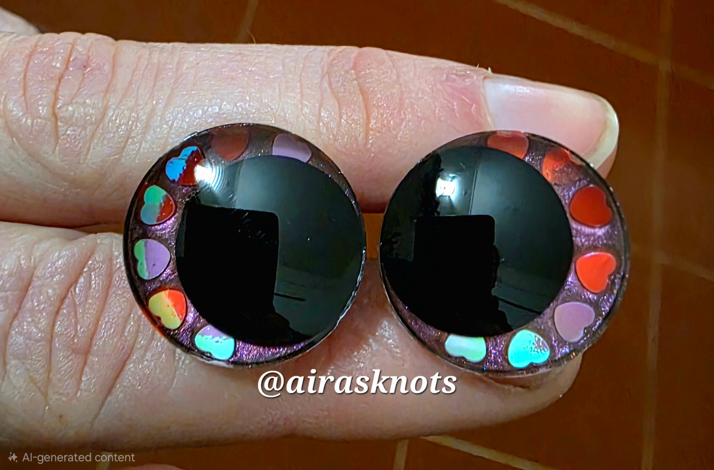 Love in Pink Safety Eyes - 20mm