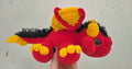 Red & Yellow Crochet Dragon