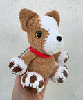Crochet Corgi Puppy with Red Collar