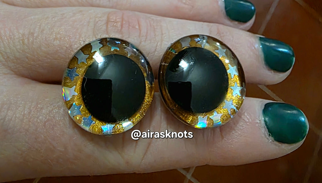 Golden Stars Safety Eyes - 20mm