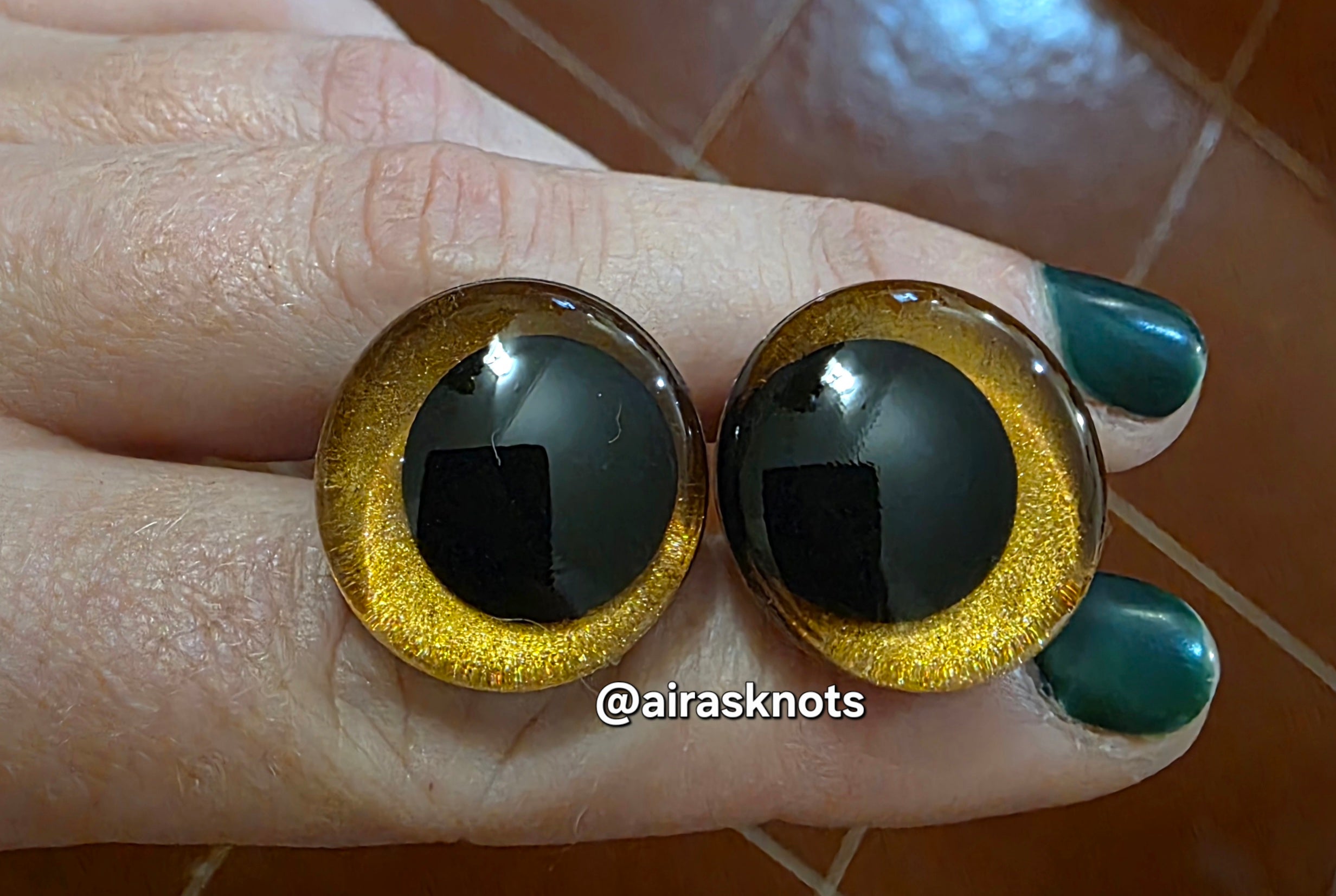 Golden Safety Eyes - 20mm
