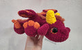 Red & Orange Crochet Dragon