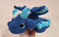 Blue Crochet Dragon