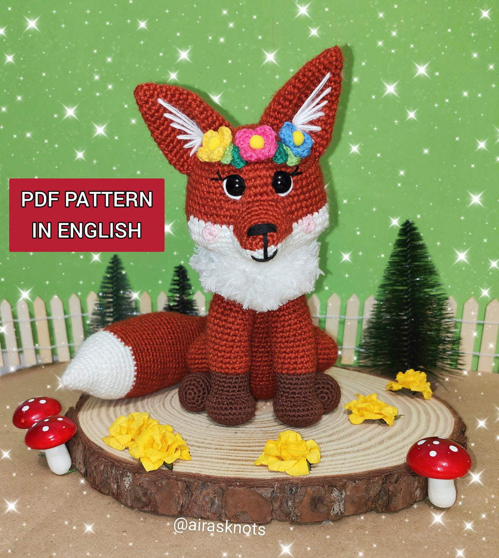 Amber the Spring Fox Amigurumi PDF Pattern English