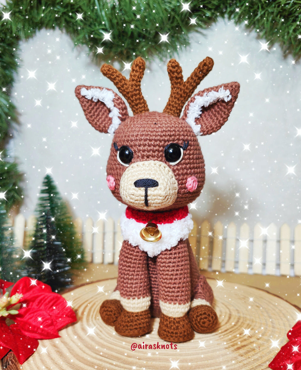 Dasher the Reindeer Amigurumi PDF Pattern in English