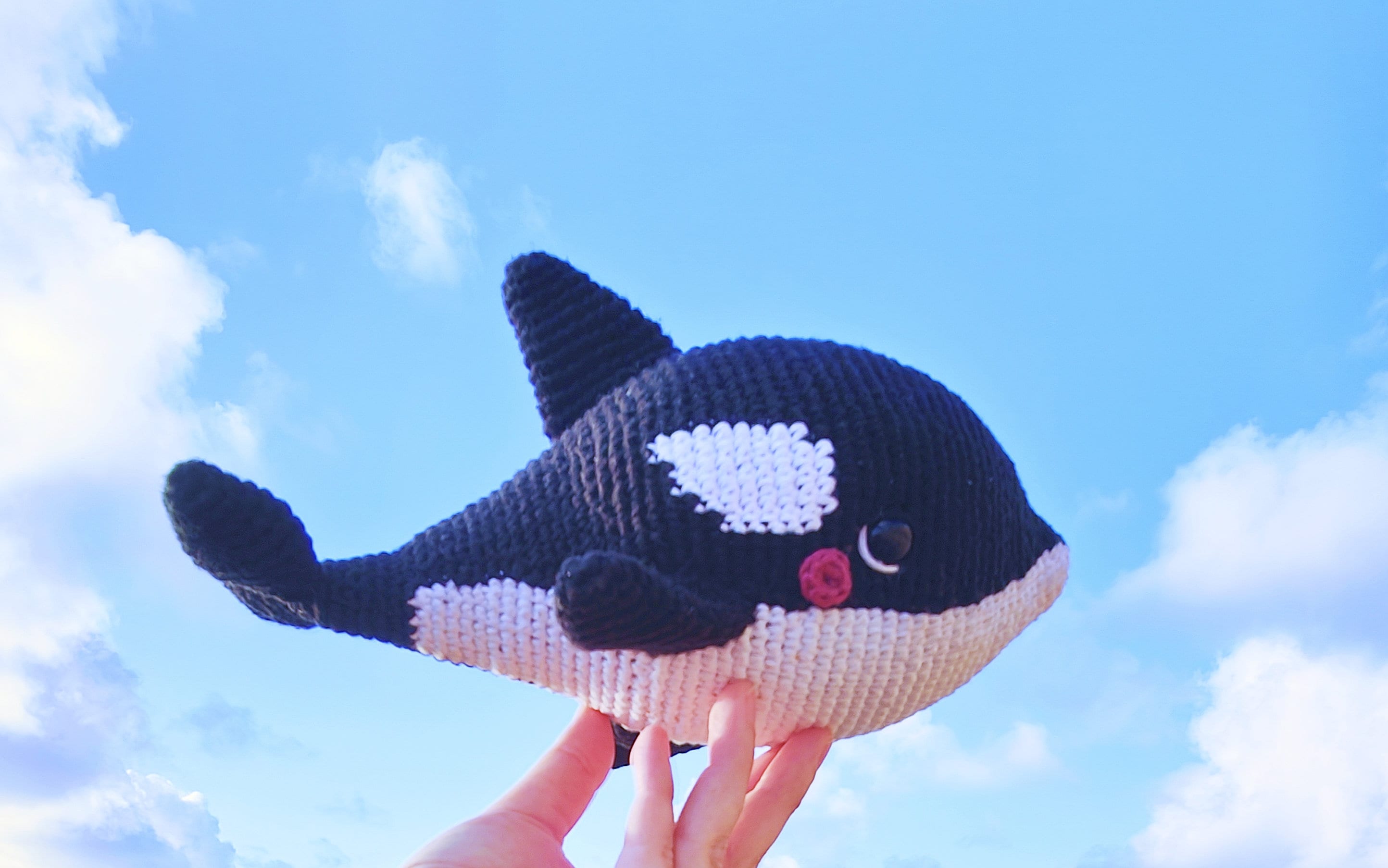 Keiko, the Orca Crochet Amigurumi English Pattern