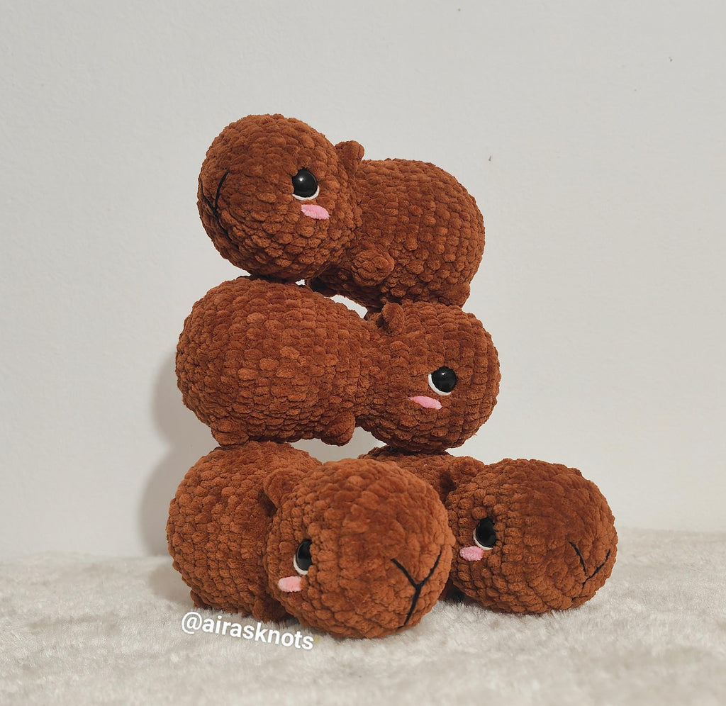Tutti the Capivara No Sew Amigurumi PDF Pattern in English