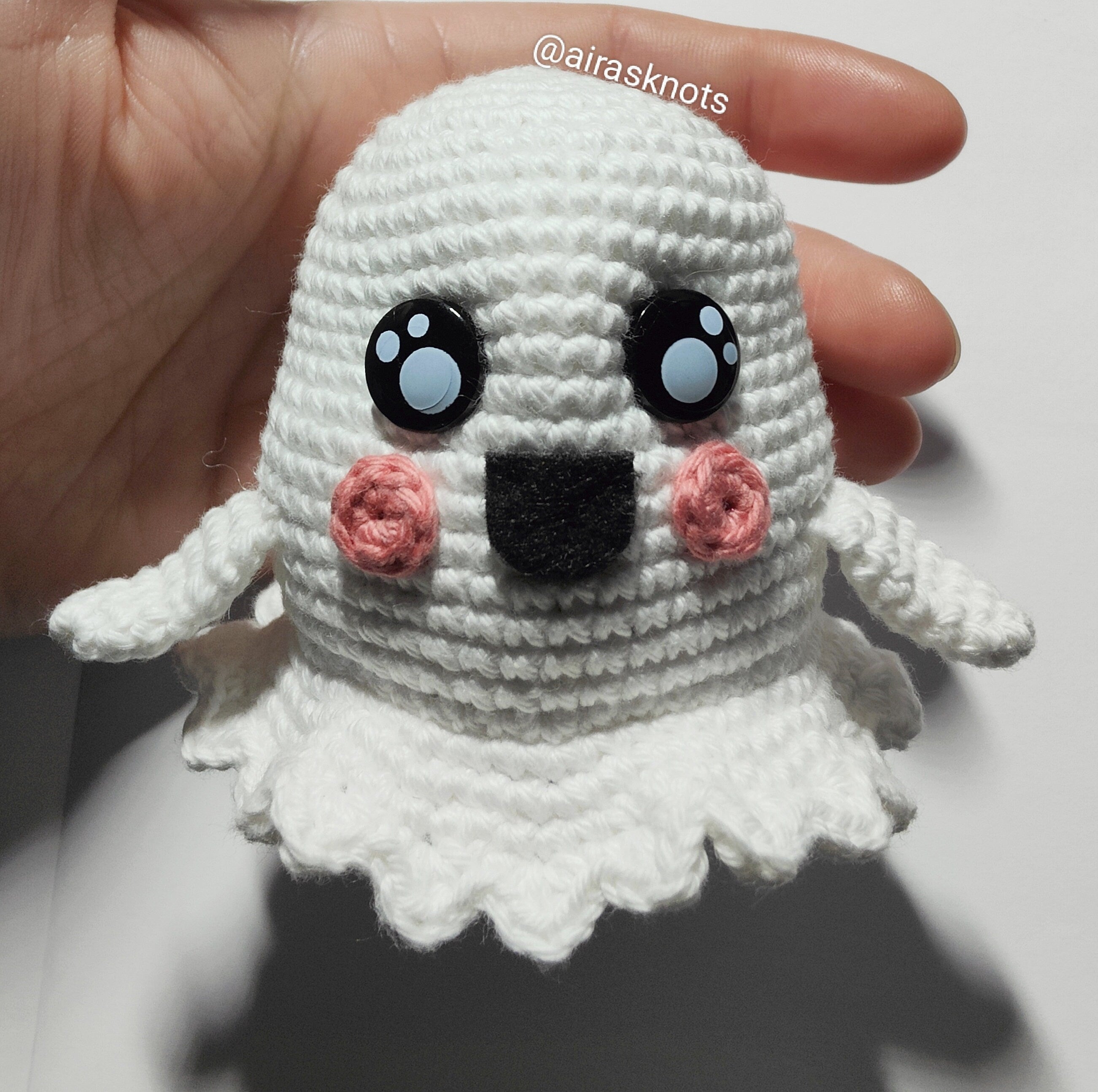 Spooky Boo, the Chubby Ghost Amigurumi PDF Pattern in English