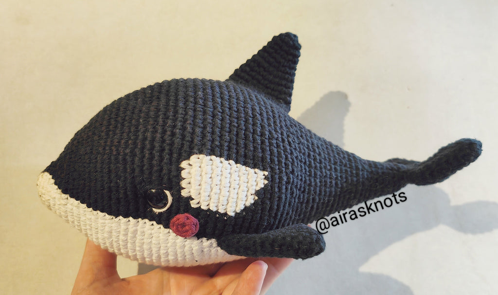 Keiko, the Orca Crochet Amigurumi English Pattern