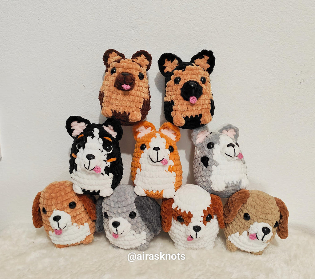 Low Sew Chubby Puppies Collection n.1 Amigurumi PDF Pattern English