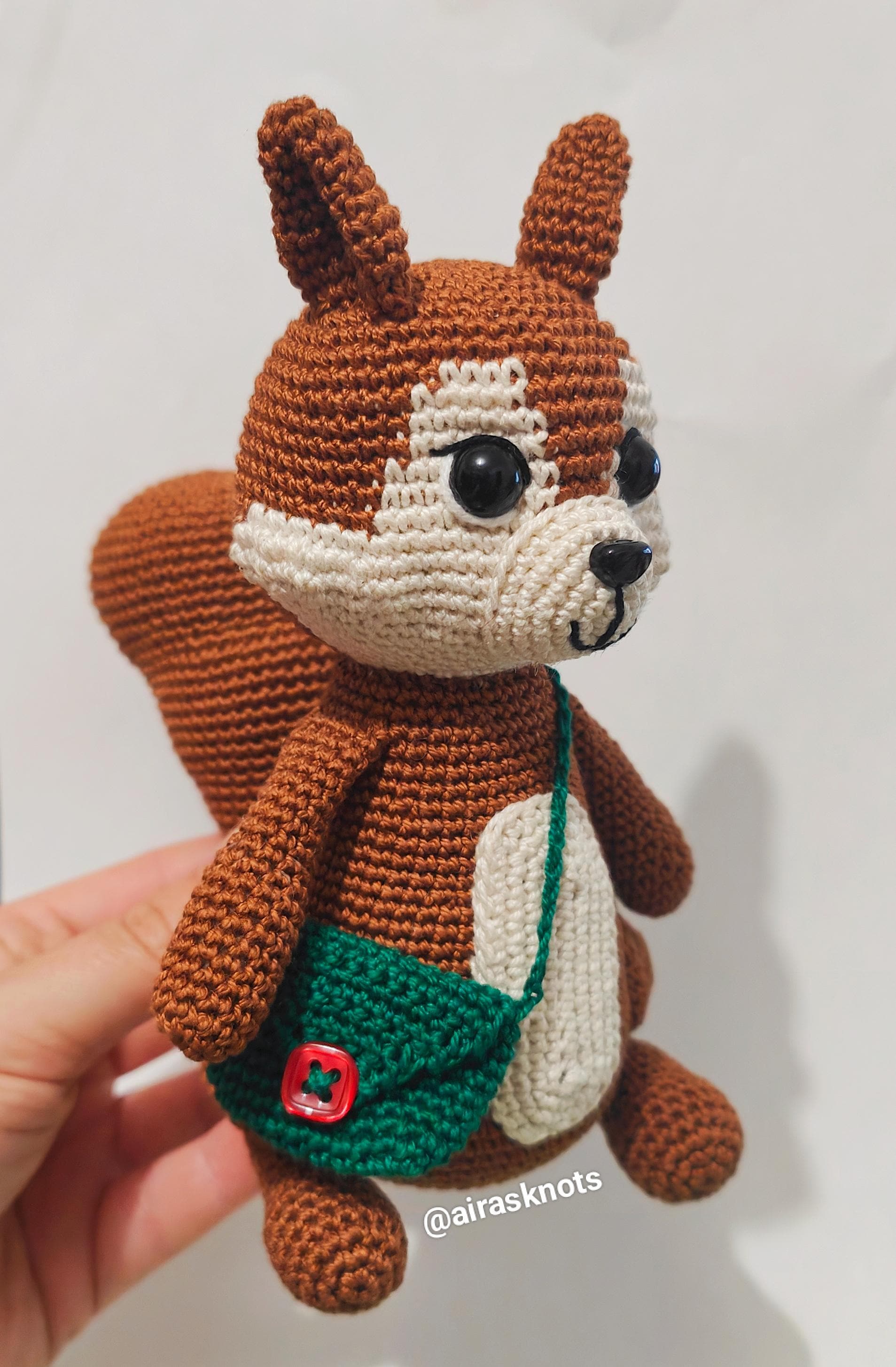 Hammy the Squirrel Amigurumi PDF Pattern in English