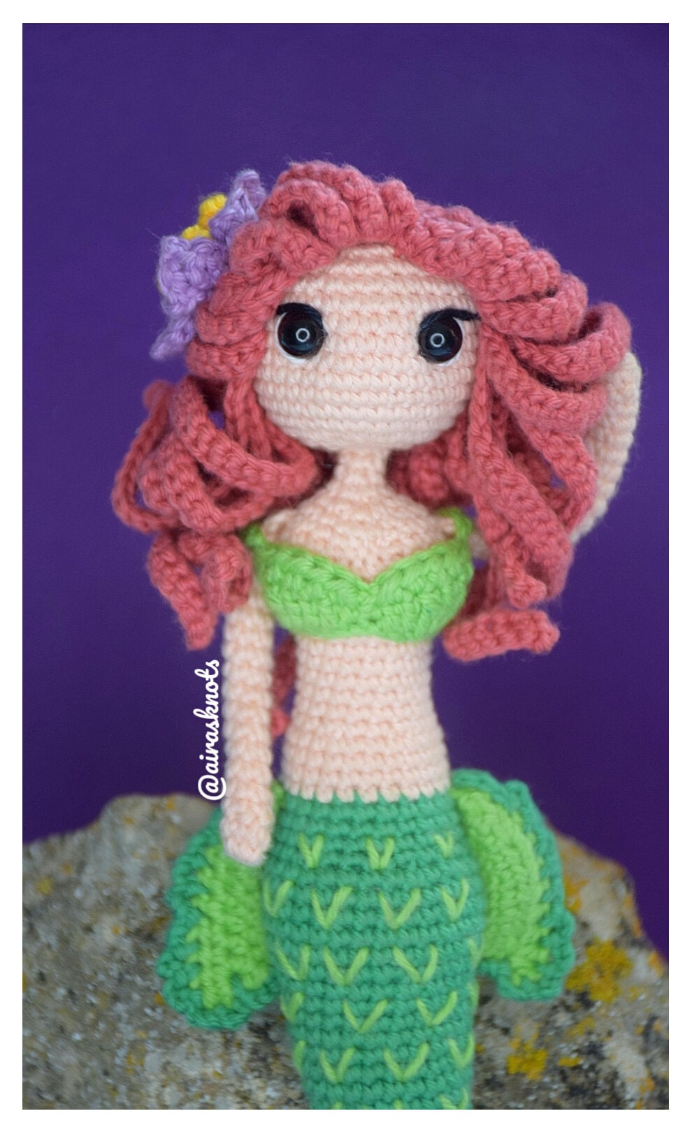 Alma Mermaid Crochet Pattern: Amigurumi Doll (PDF Pattern)