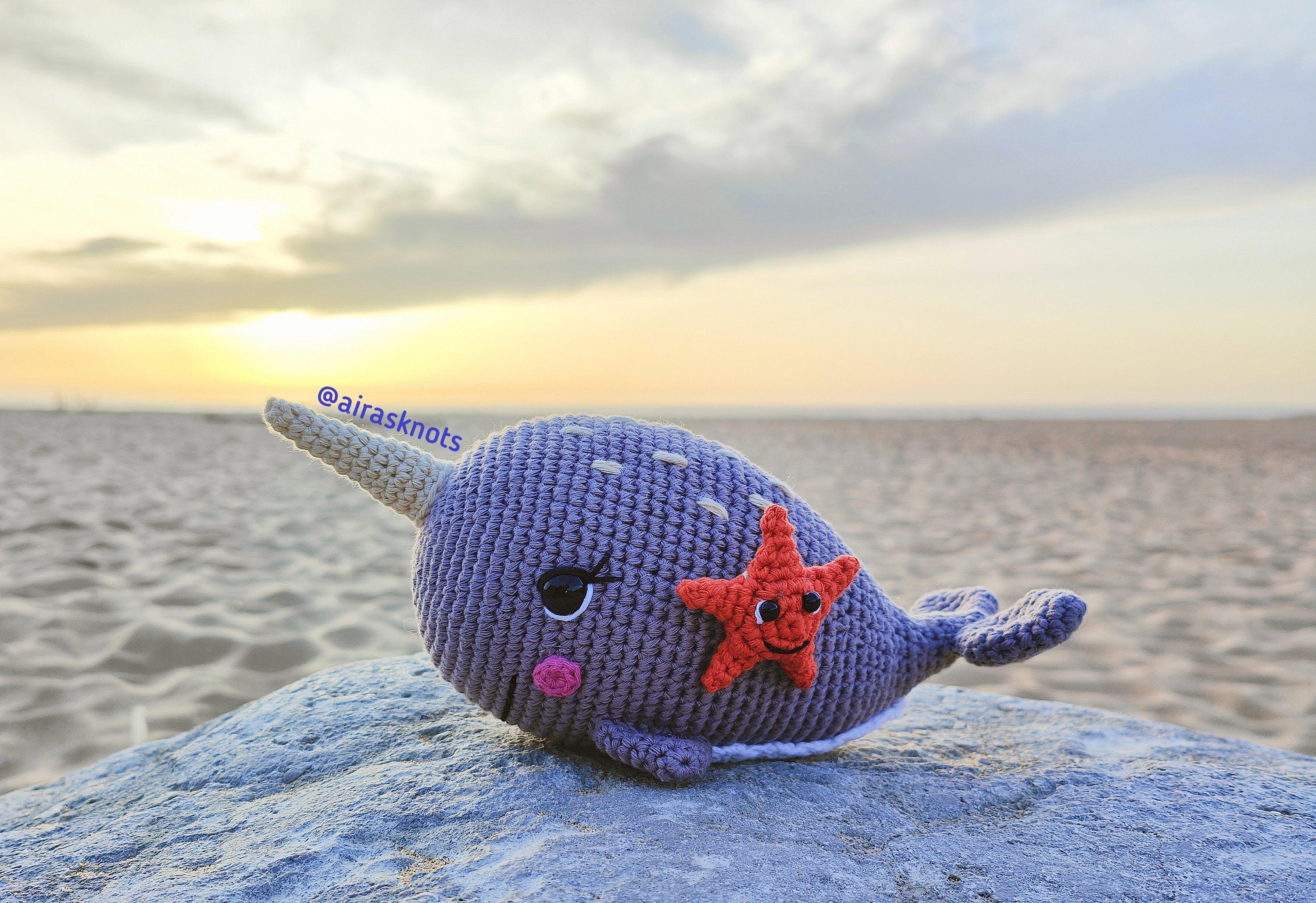 Georgie, the Narwhal Crochet Amigurumi Pattern