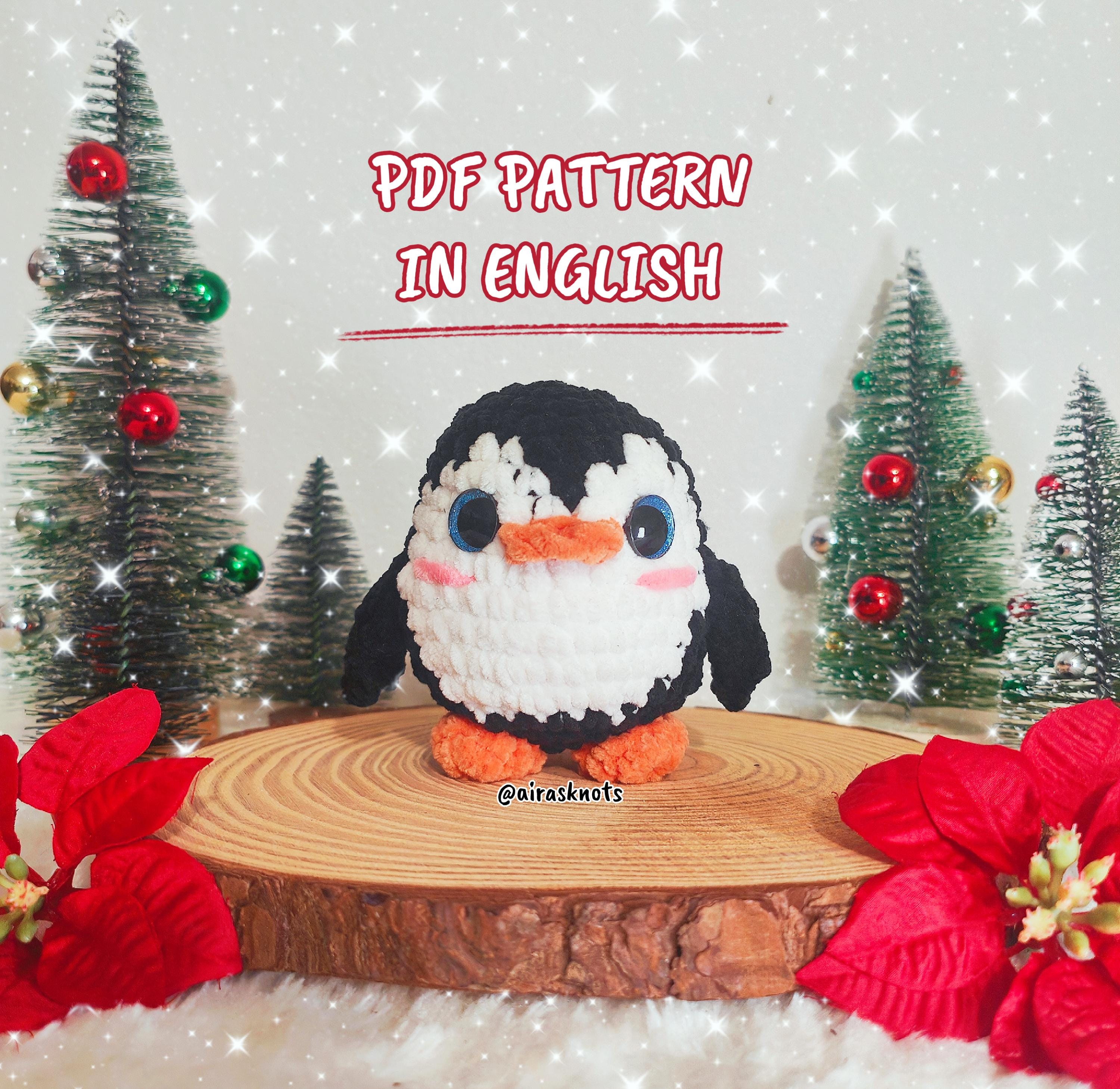 Alfredo the Penguin Amigurumi Pattern in English