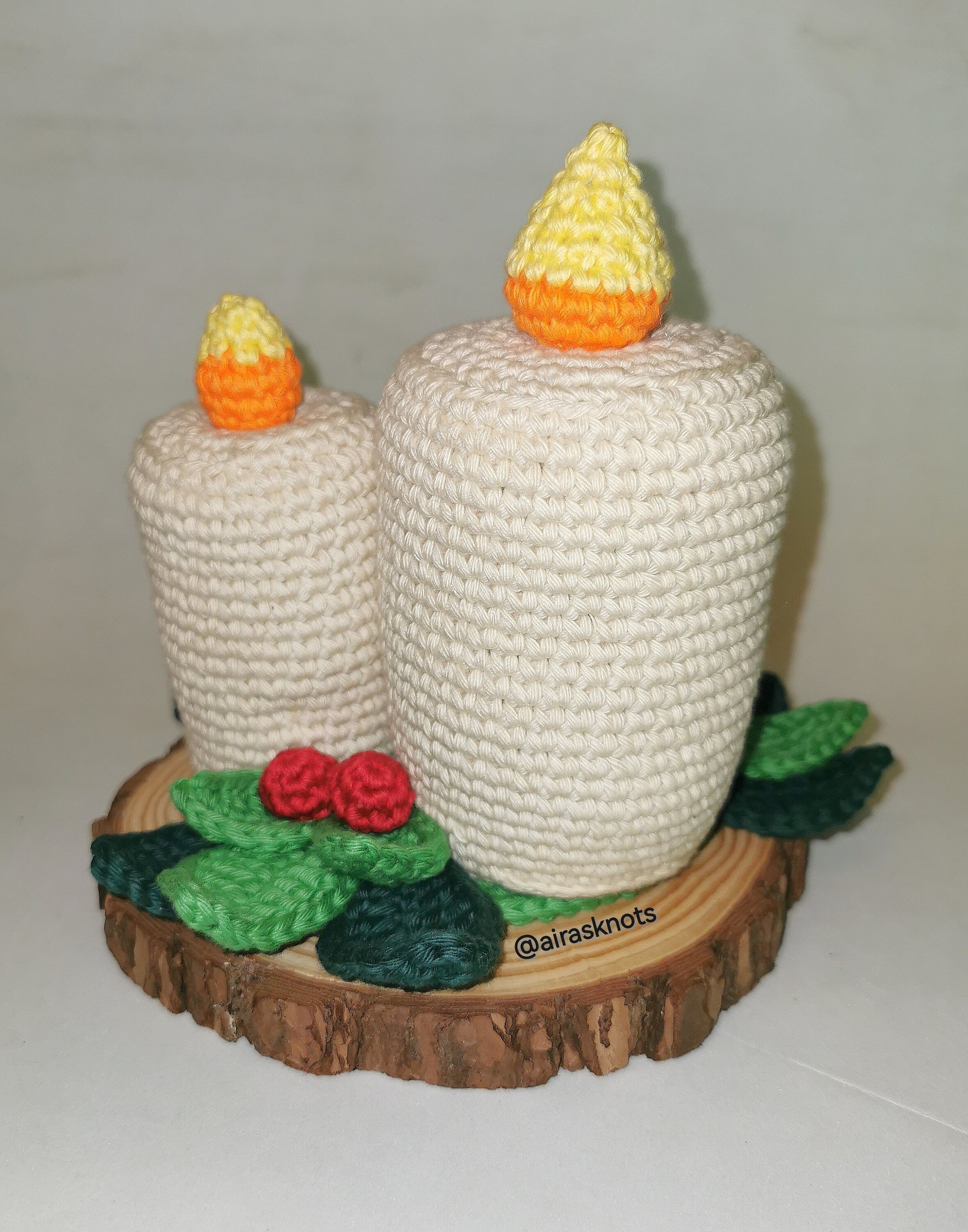 Christmas Candles Crochet Amigurumi Pattern