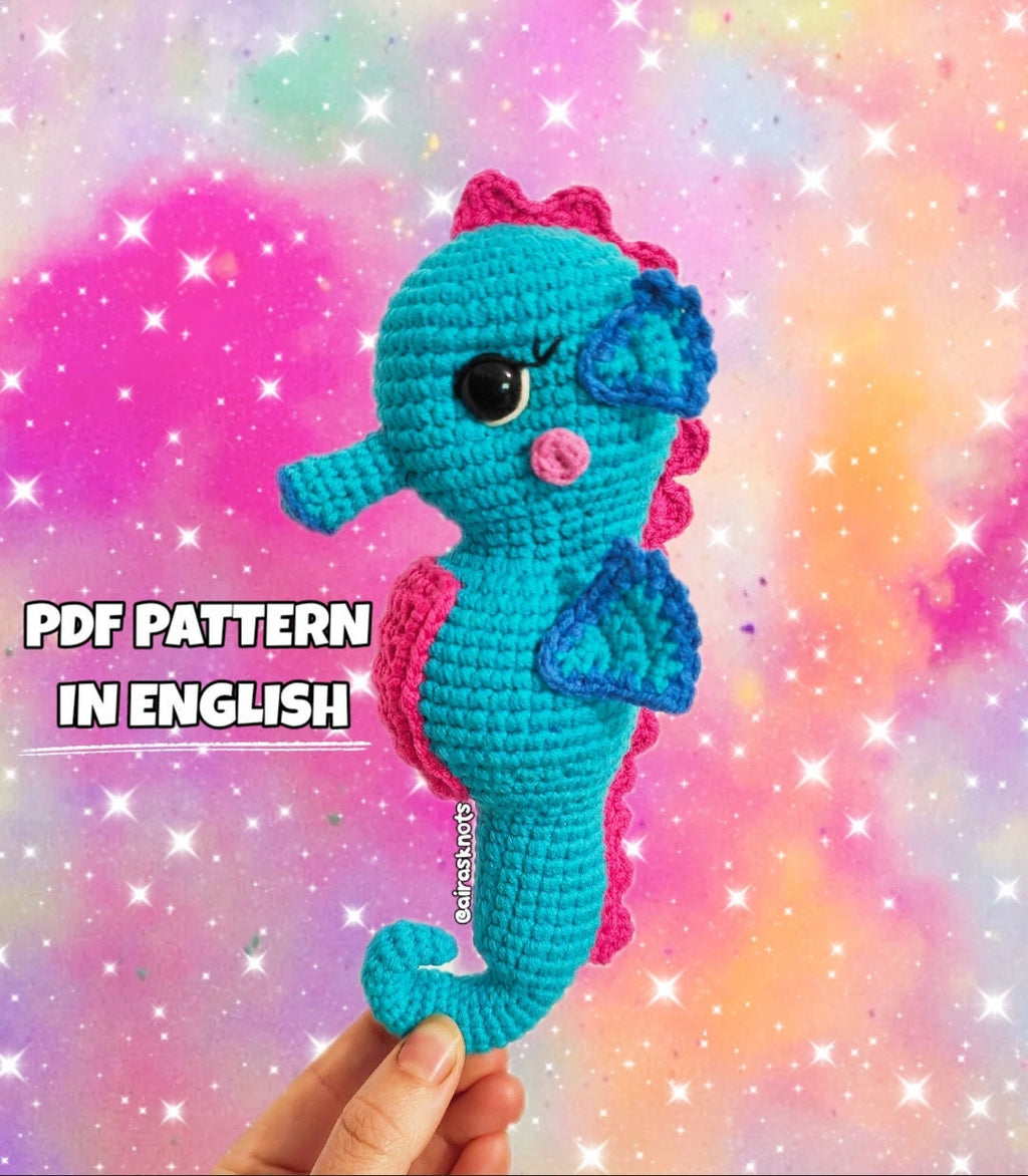 Lyra the Sea Horse Amigurumi PDF Pattern English
