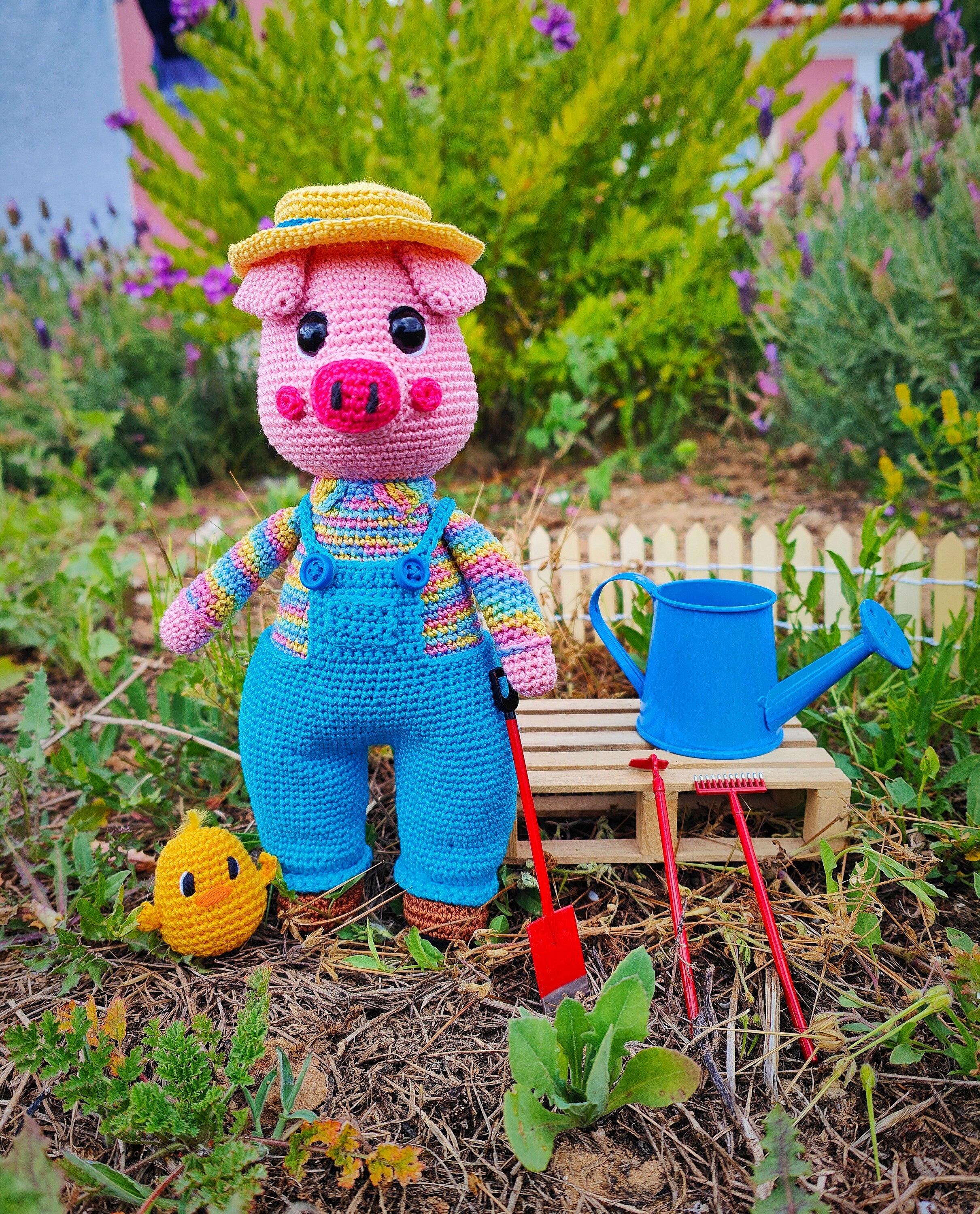 Horácio the Farmer Pig Amigurumi PDF Pattern English