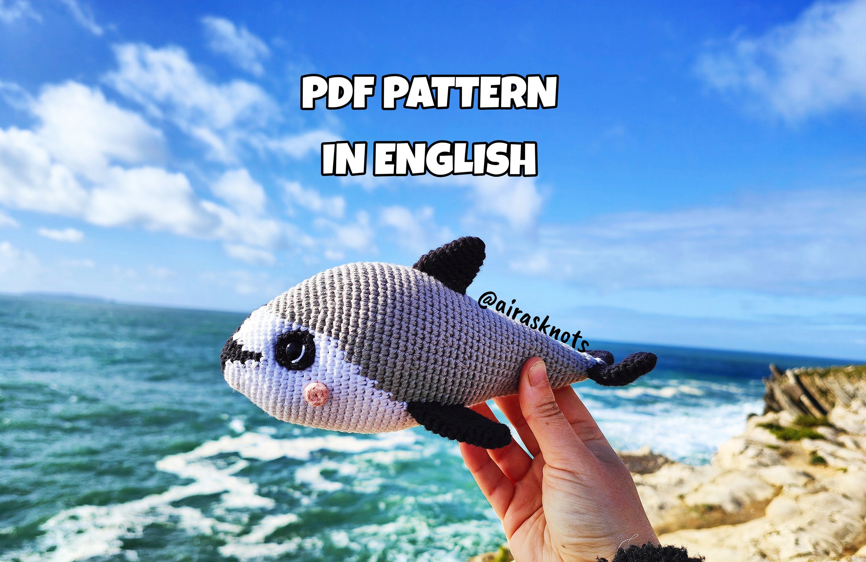 Vaquita Porpoise Amigurumi PDF Pattern in English