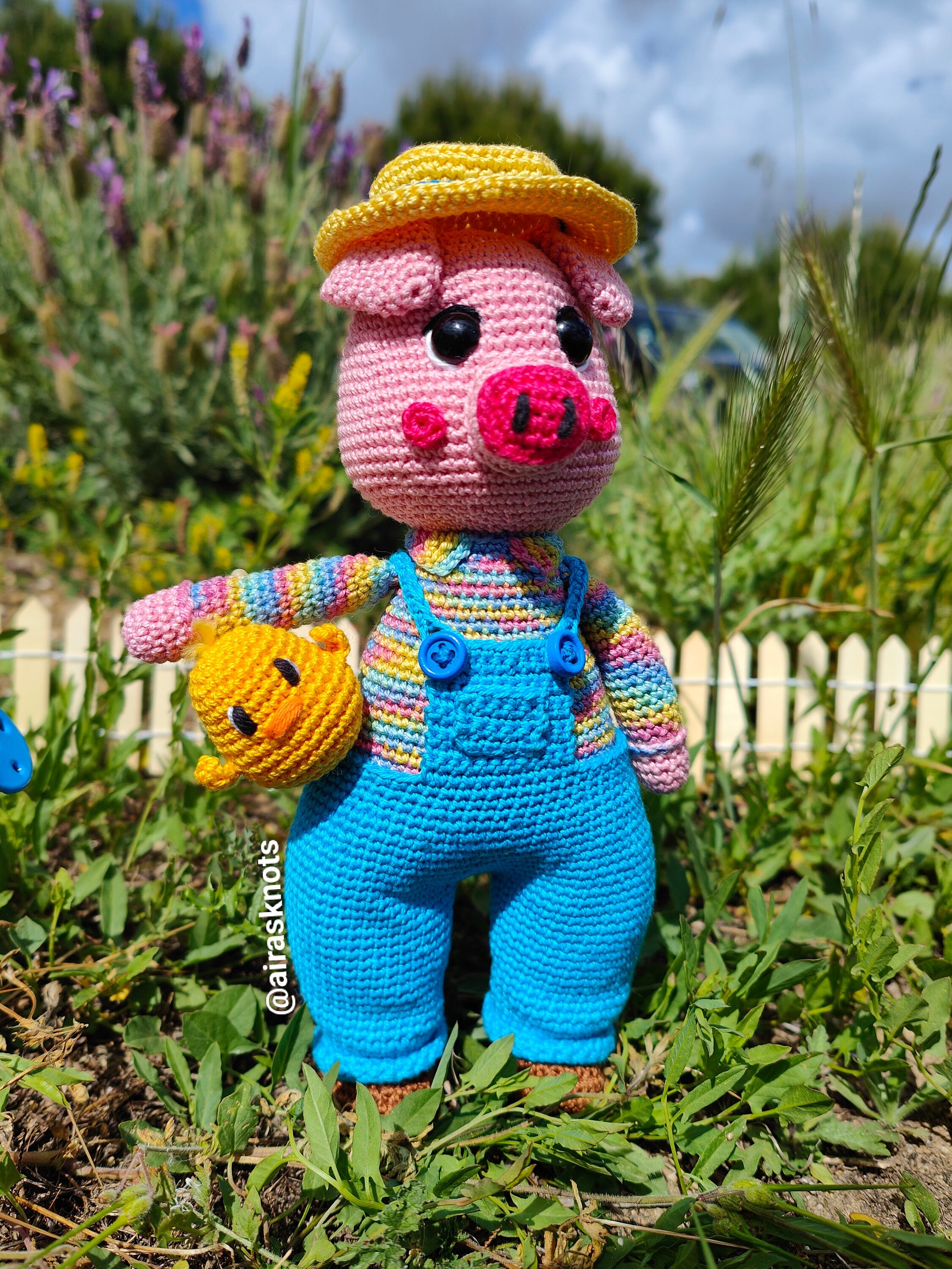 Horácio the Farmer Pig Amigurumi PDF Pattern English