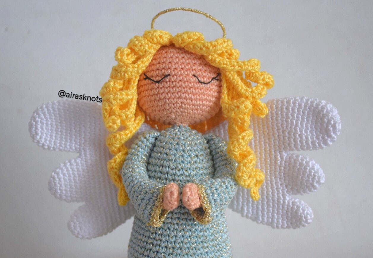 Anjo de Natal Padrão em Crochet Amigurumi Versão Portuguesa PT