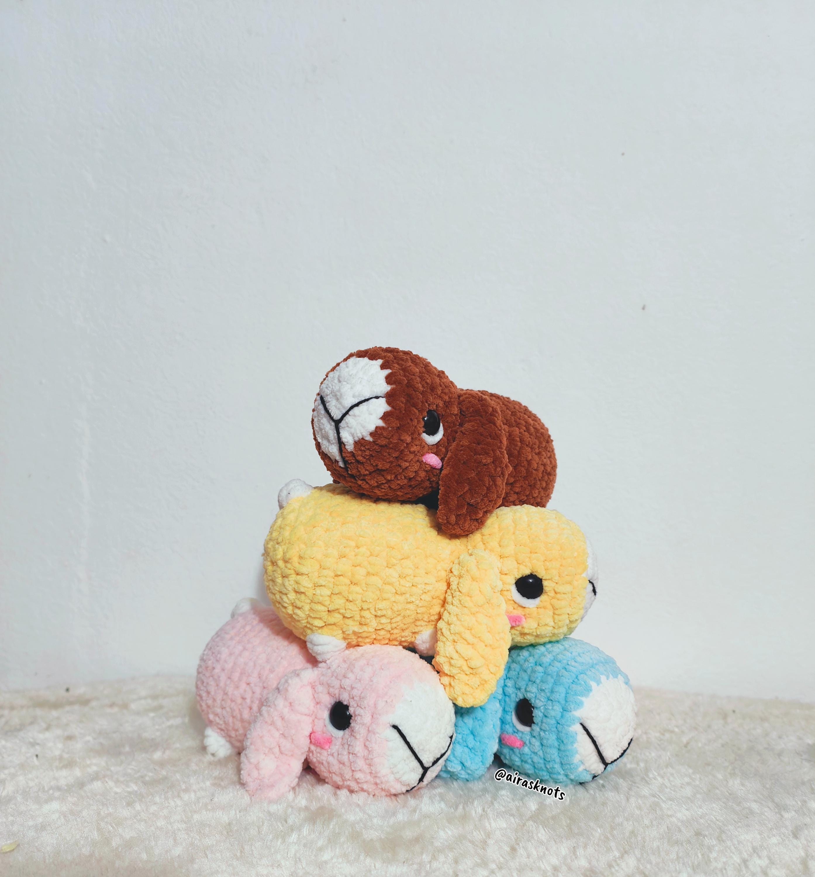 Fifi the Floppy Eared Bunny LOW SEW Amigurumi PDF Pattern in English