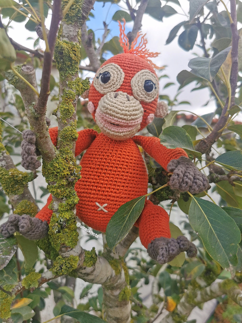 Mina, the Baby Orangutan Amigurumi Pattern