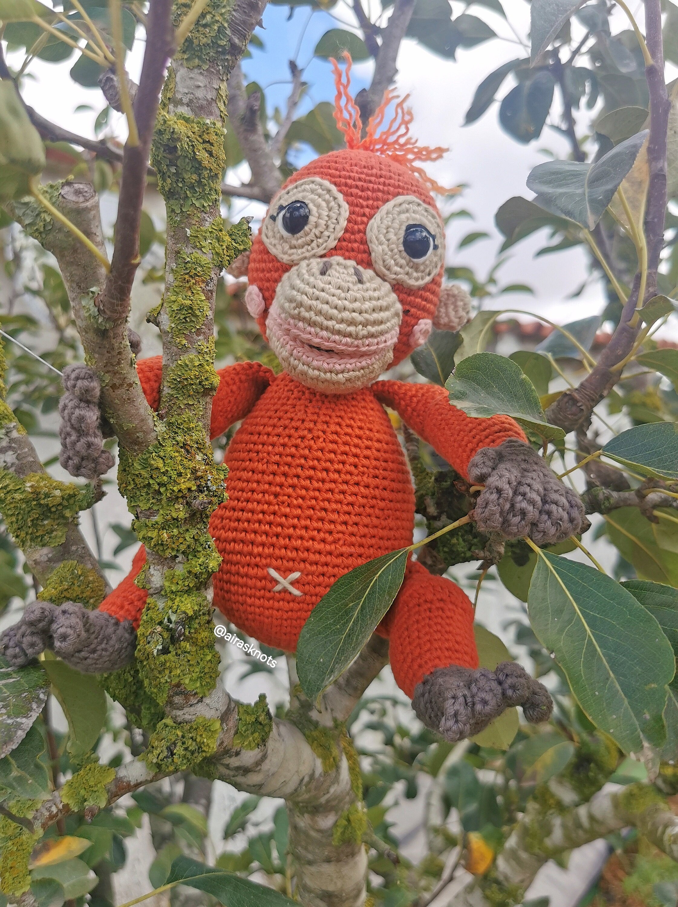 Mina, the Baby Orangutan Amigurumi Pattern