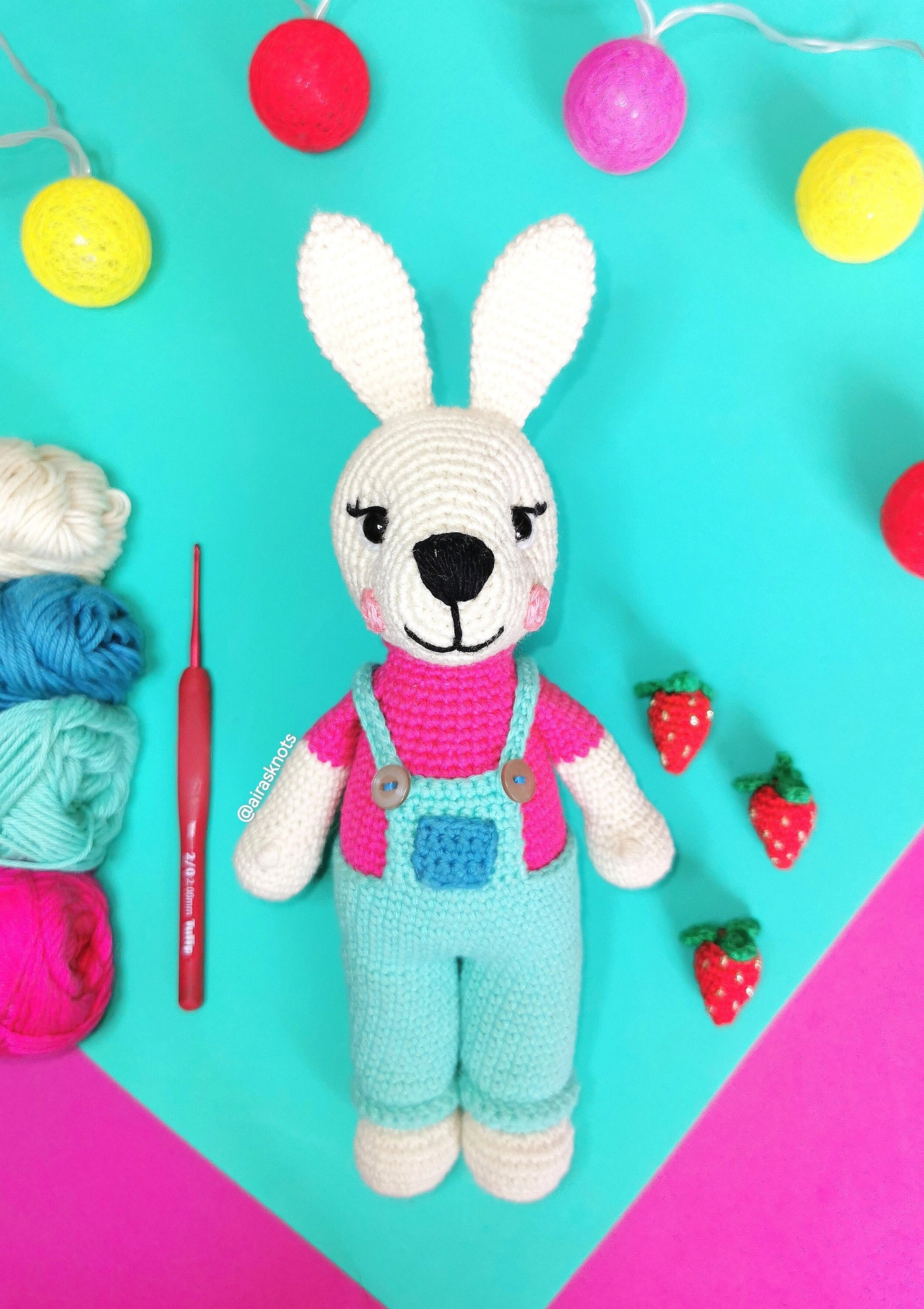 Daisy, the Farm Bunny Amigurumi Pattern