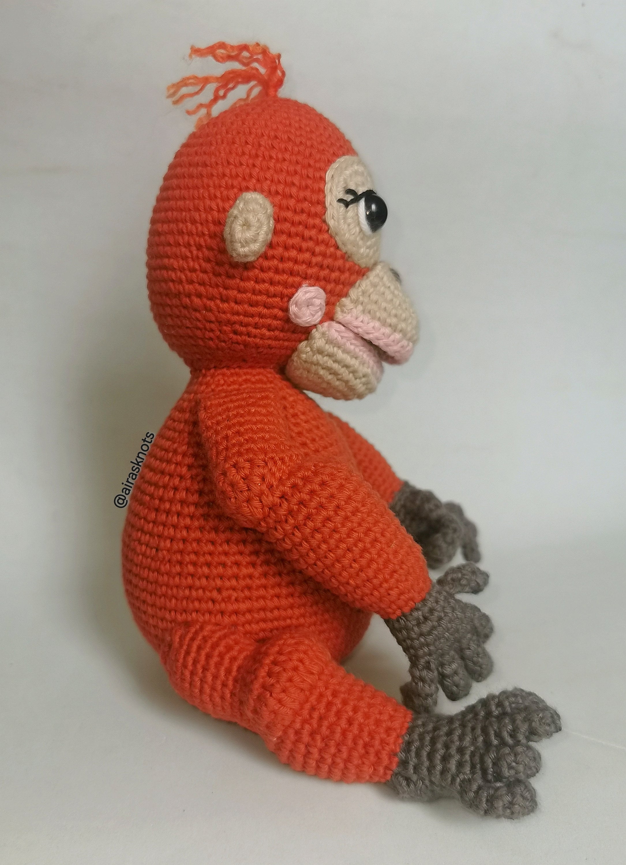 Mina, the Baby Orangutan Amigurumi Pattern
