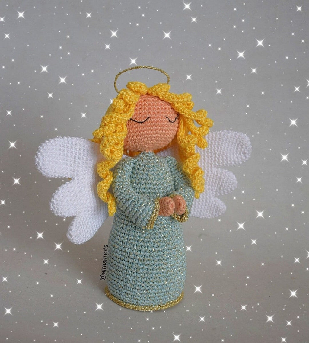Anjo de Natal Padrão em Crochet Amigurumi Versão Portuguesa PT