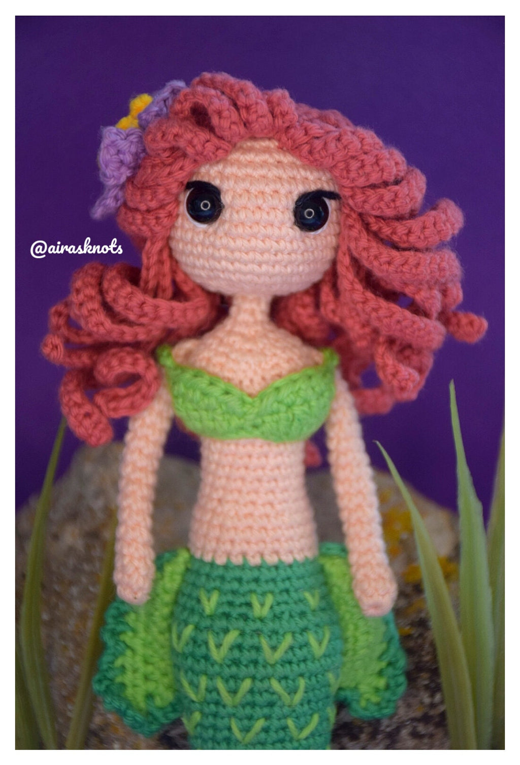 Alma Mermaid Crochet Pattern: Amigurumi Doll (PDF Pattern)