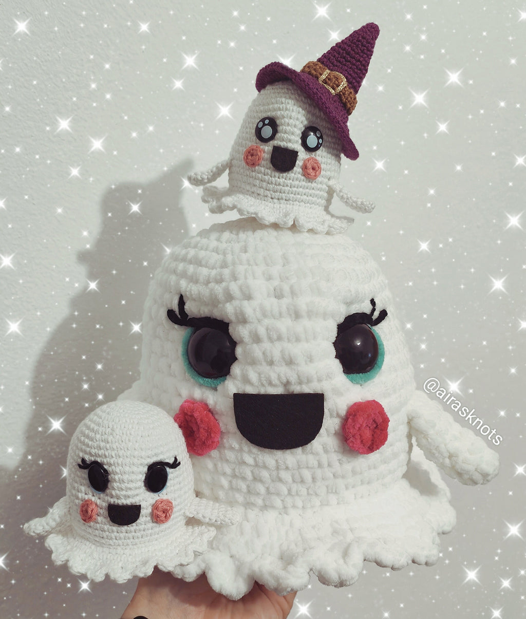 Spooky Boo, the Chubby Ghost Amigurumi PDF Pattern in English