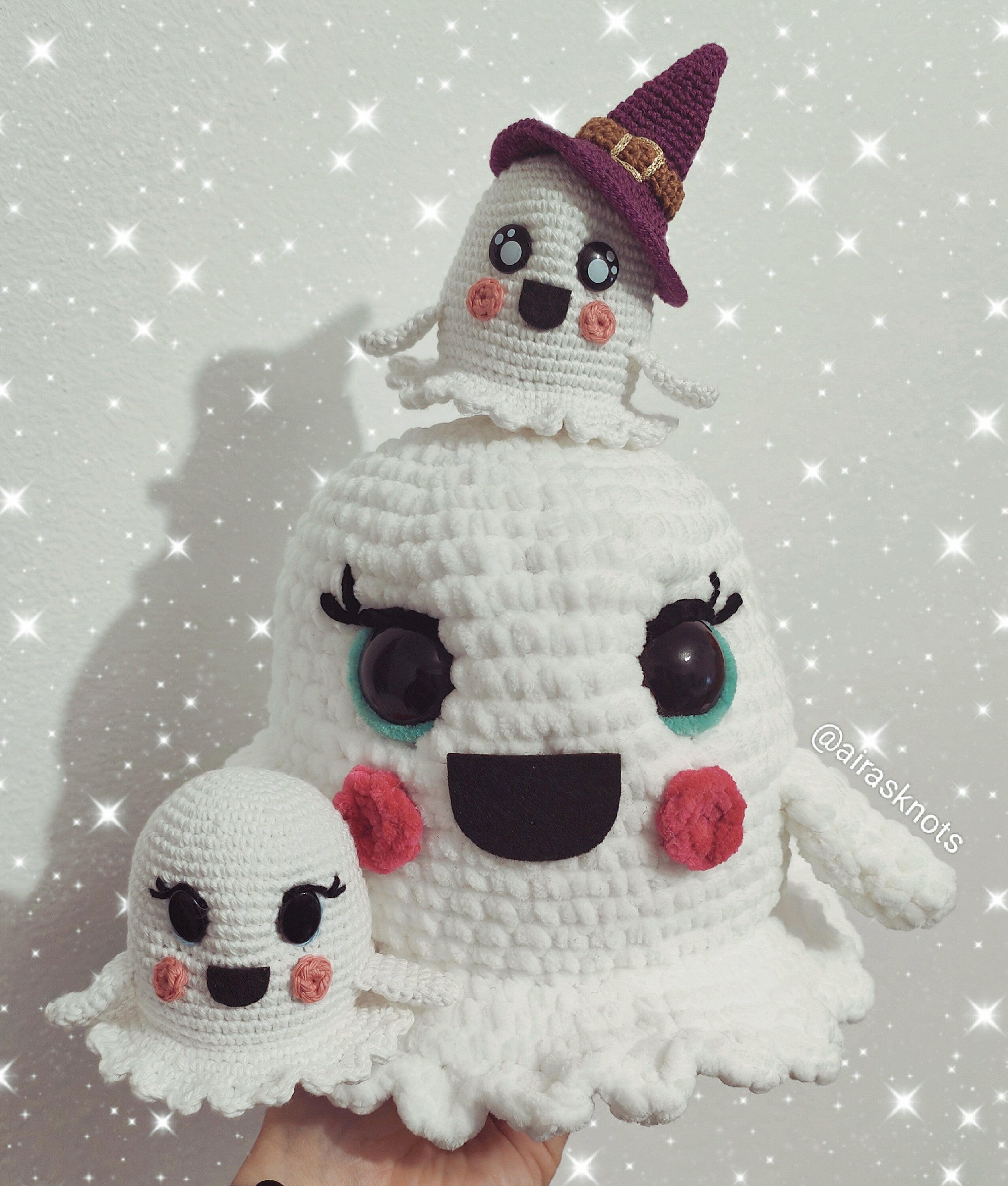Spooky Boo, the Chubby Ghost Amigurumi PDF Pattern in English