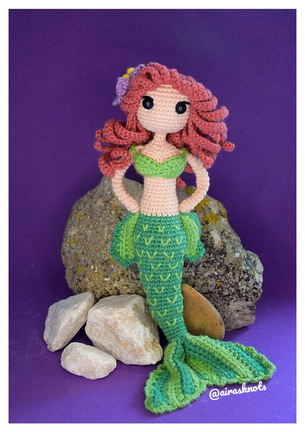 Alma Mermaid Crochet Pattern: Amigurumi Doll (PDF Pattern)