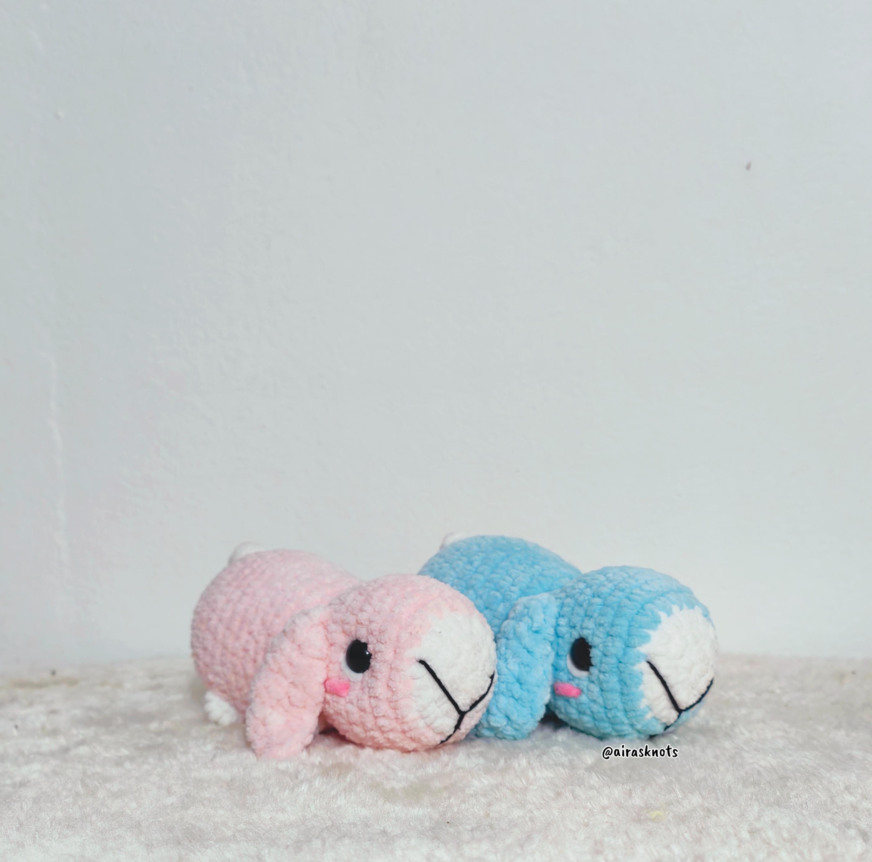 Fifi the Floppy Eared Bunny LOW SEW Amigurumi PDF Pattern in English