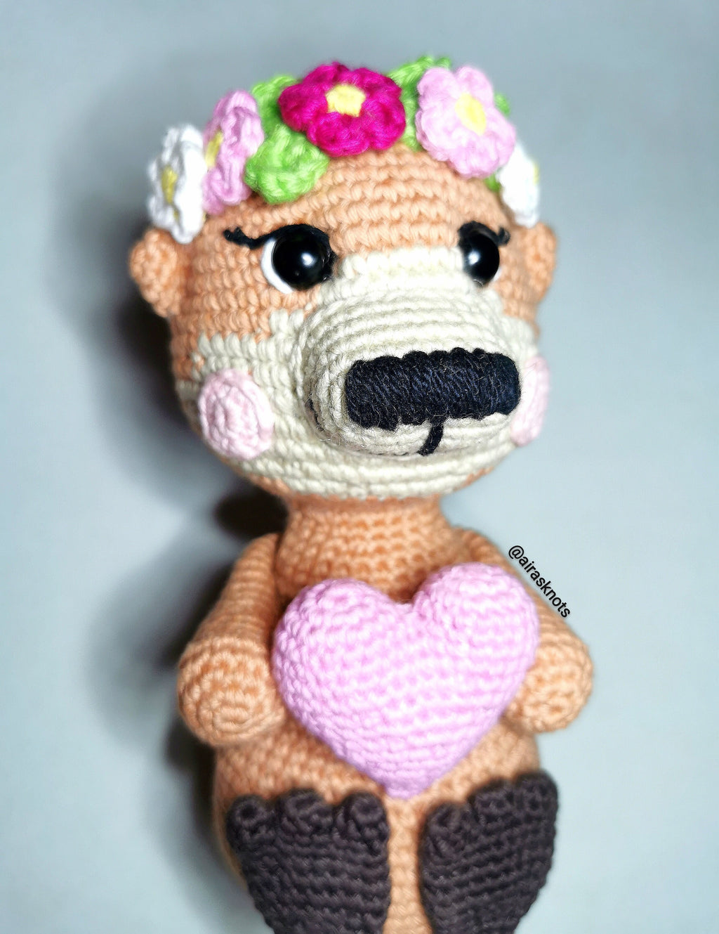 Otto and Olivia, the Otters Amigurumi PDF pattern Valentines day