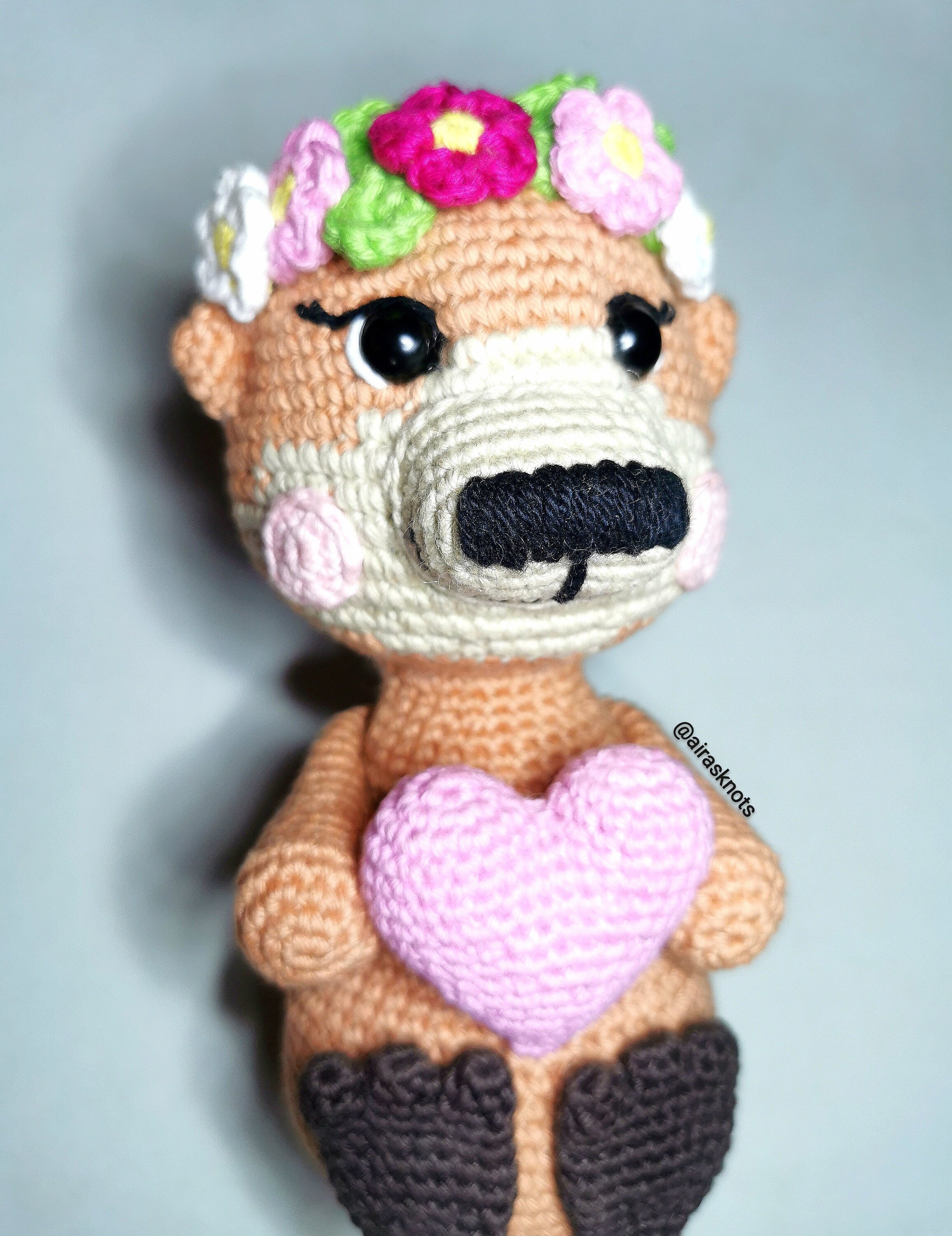 Otto and Olivia, the Otters Amigurumi PDF pattern Valentines day