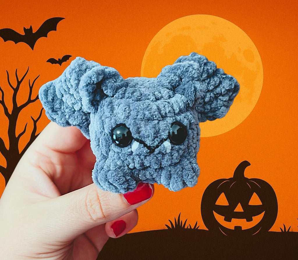 Moonie the Mini Bat Low Sew Amigurumi PDF Pattern in English