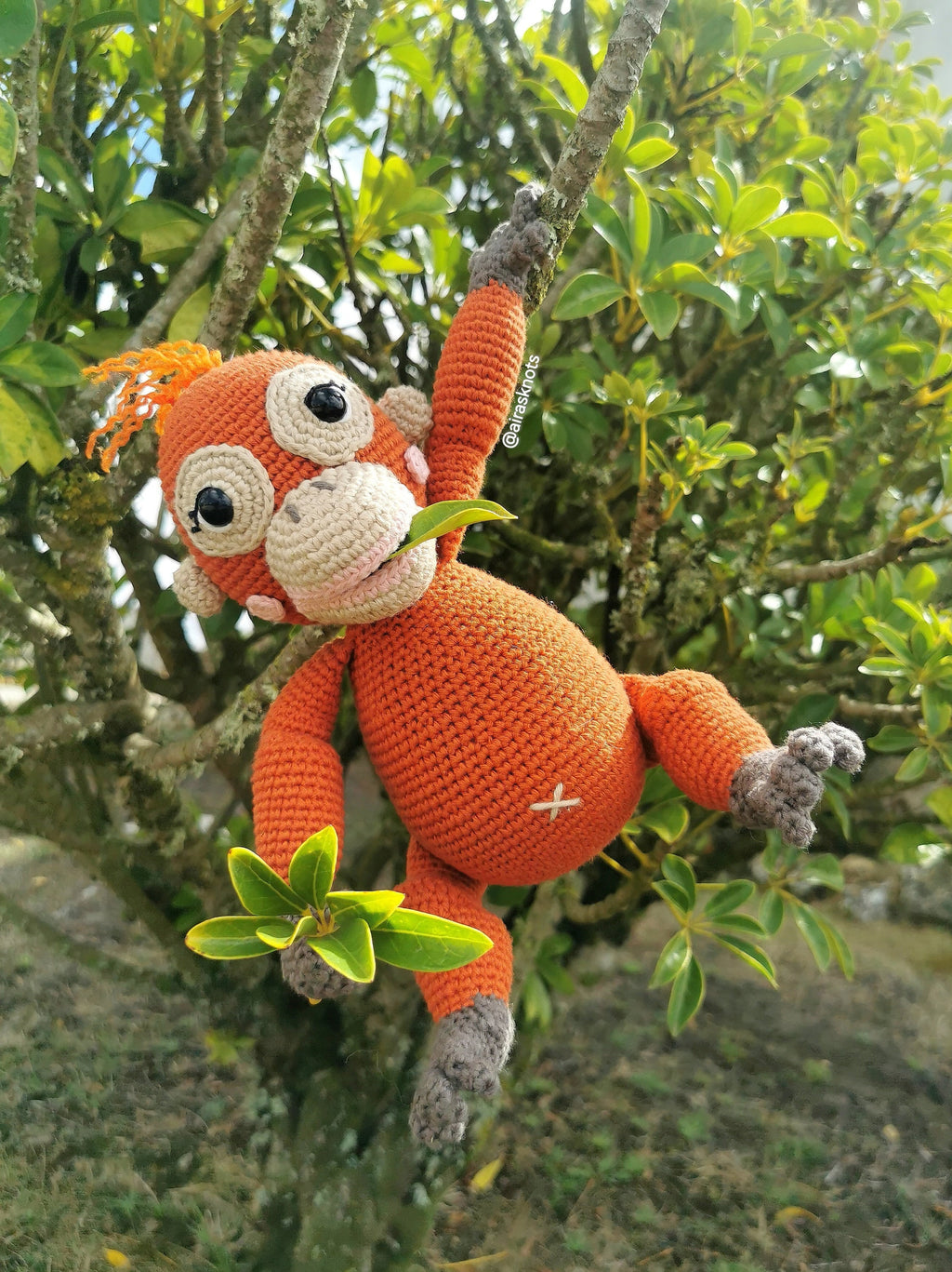 Mina, the Baby Orangutan Amigurumi Pattern