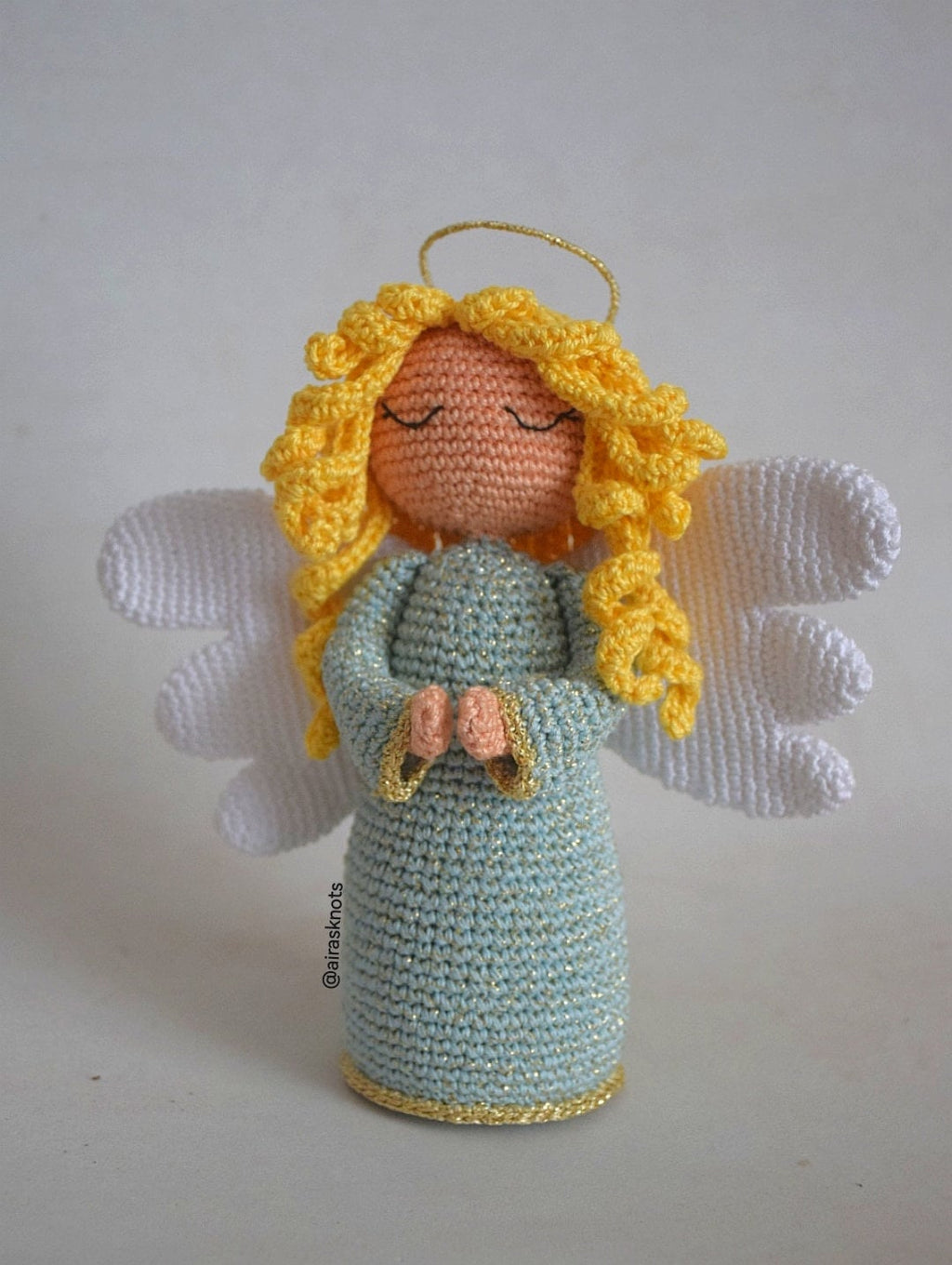 Anjo de Natal Padrão em Crochet Amigurumi Versão Portuguesa PT
