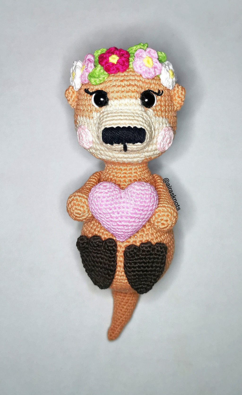 Otto and Olivia, the Otters Amigurumi PDF pattern Valentines day