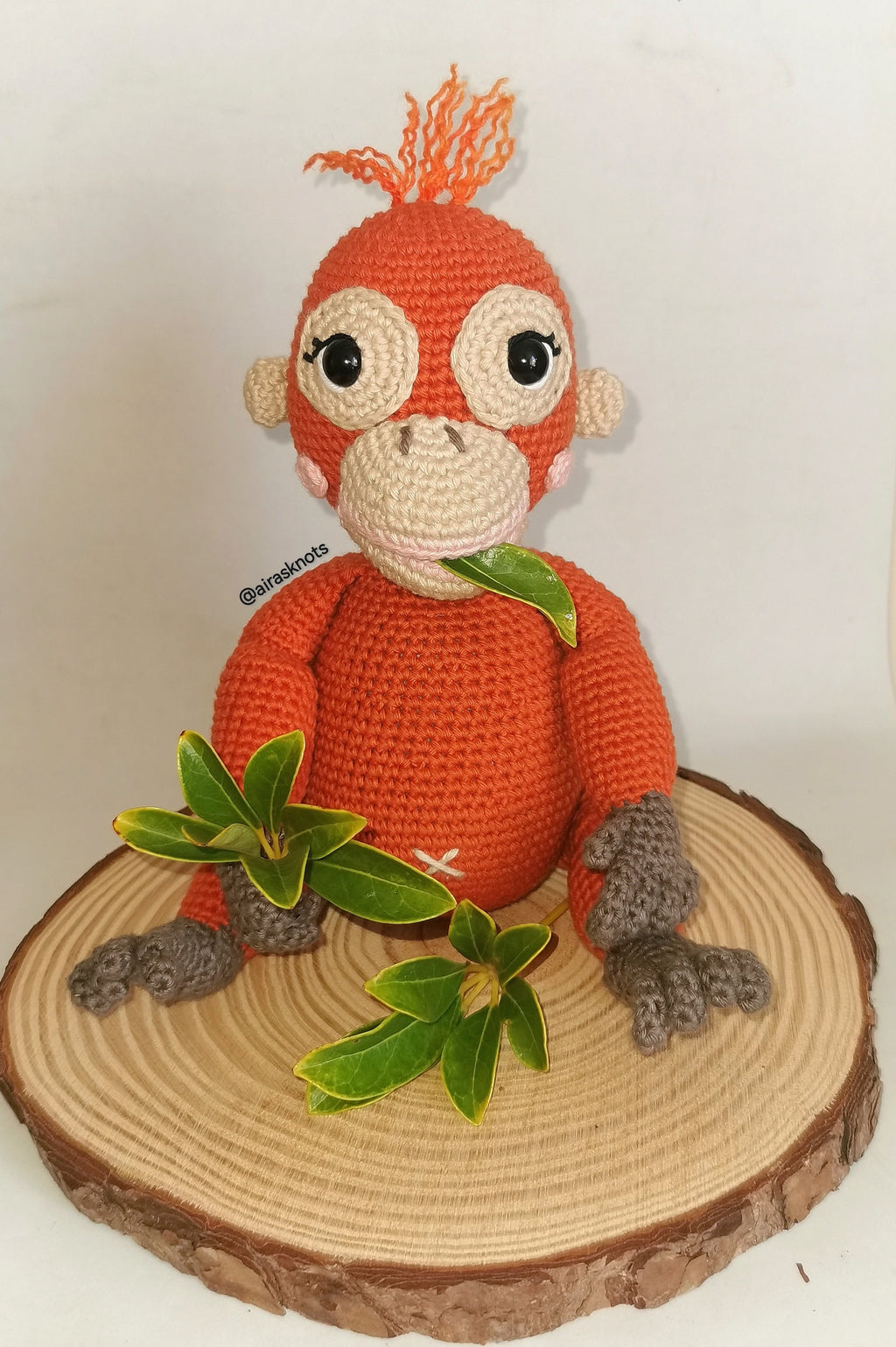 Mina, the Baby Orangutan Amigurumi Pattern