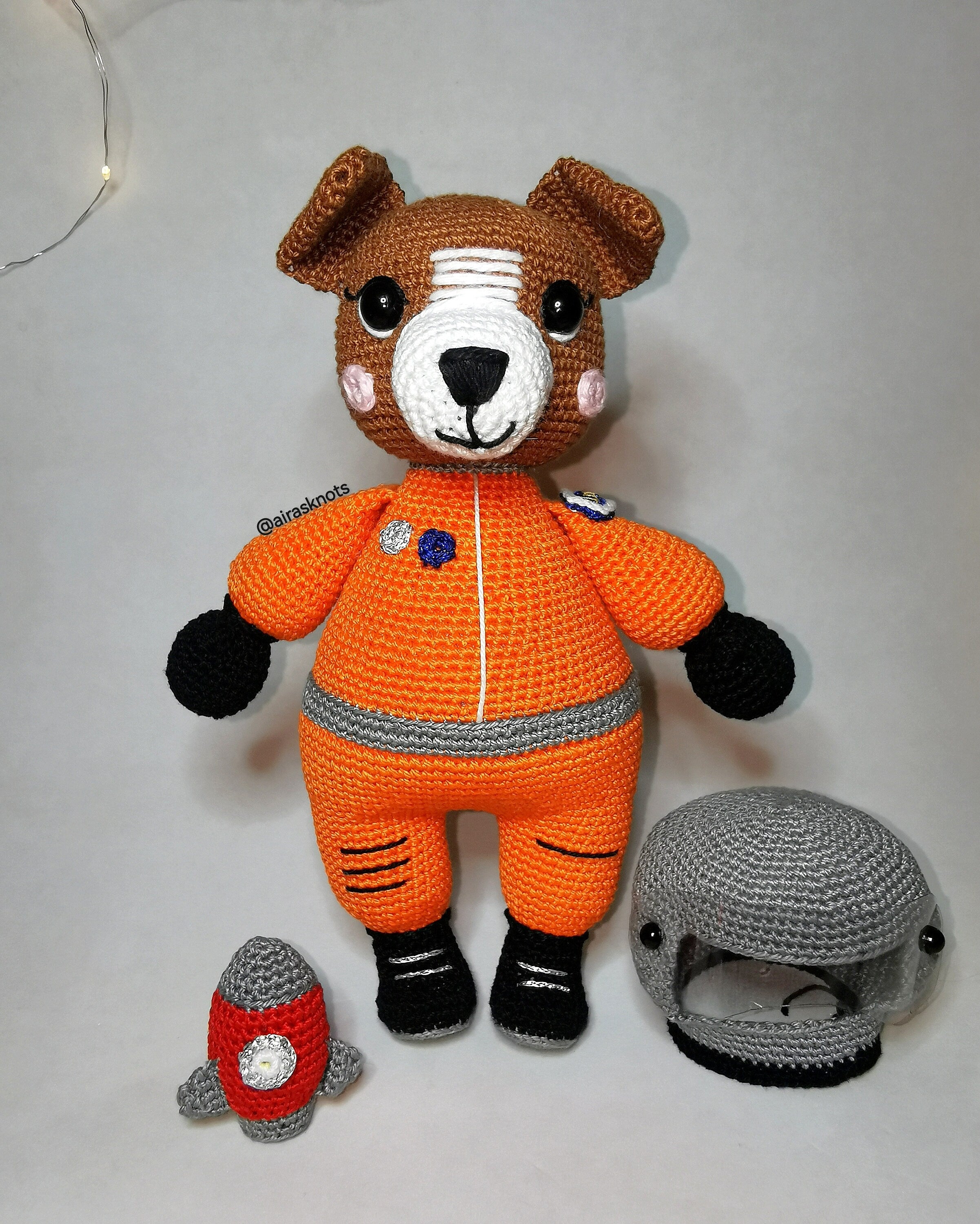 Laika, the Astronaut Dog Amigurumi Pattern