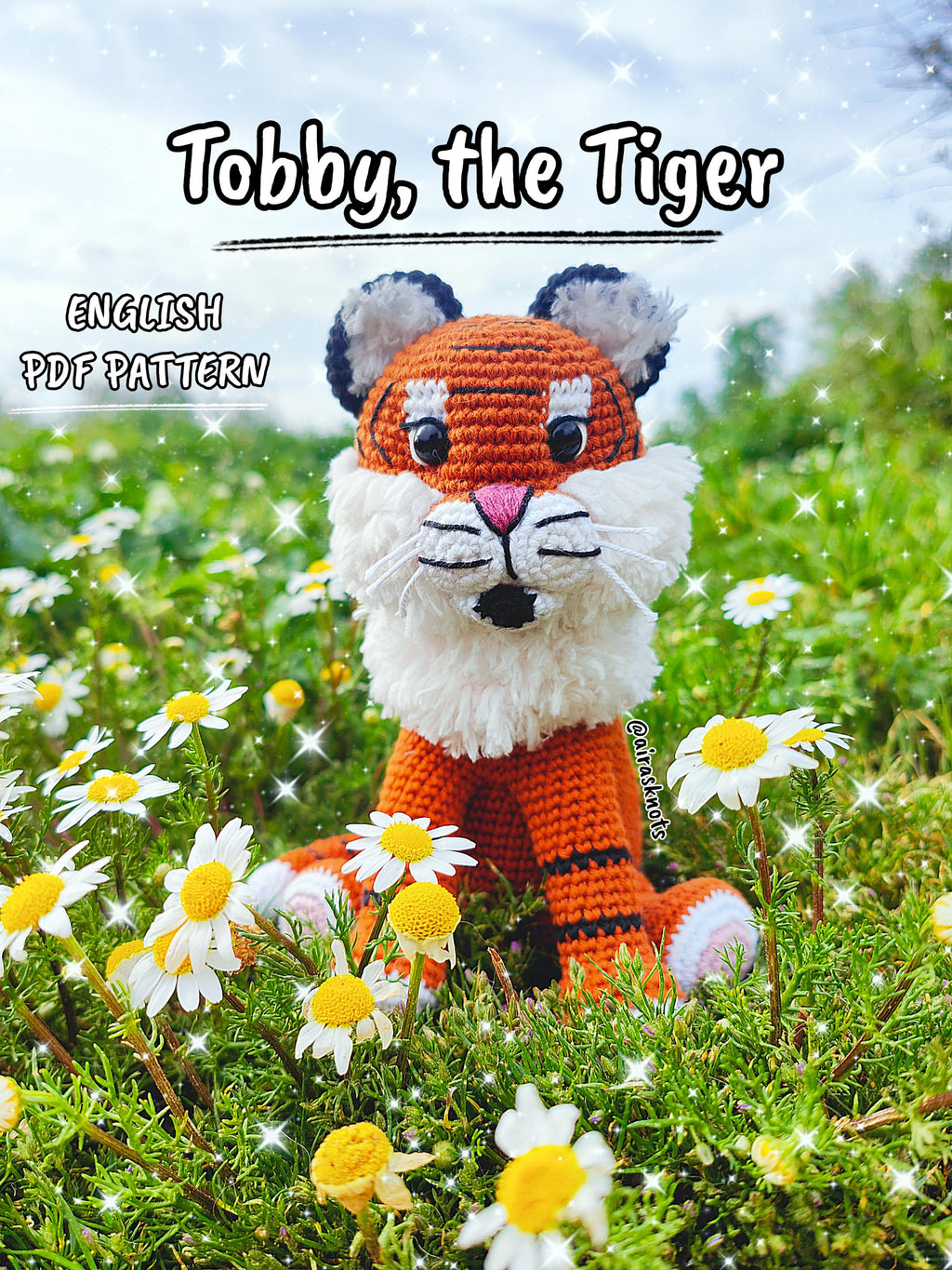 Tobby the Tiger Amigurumi PDF Pattern in English