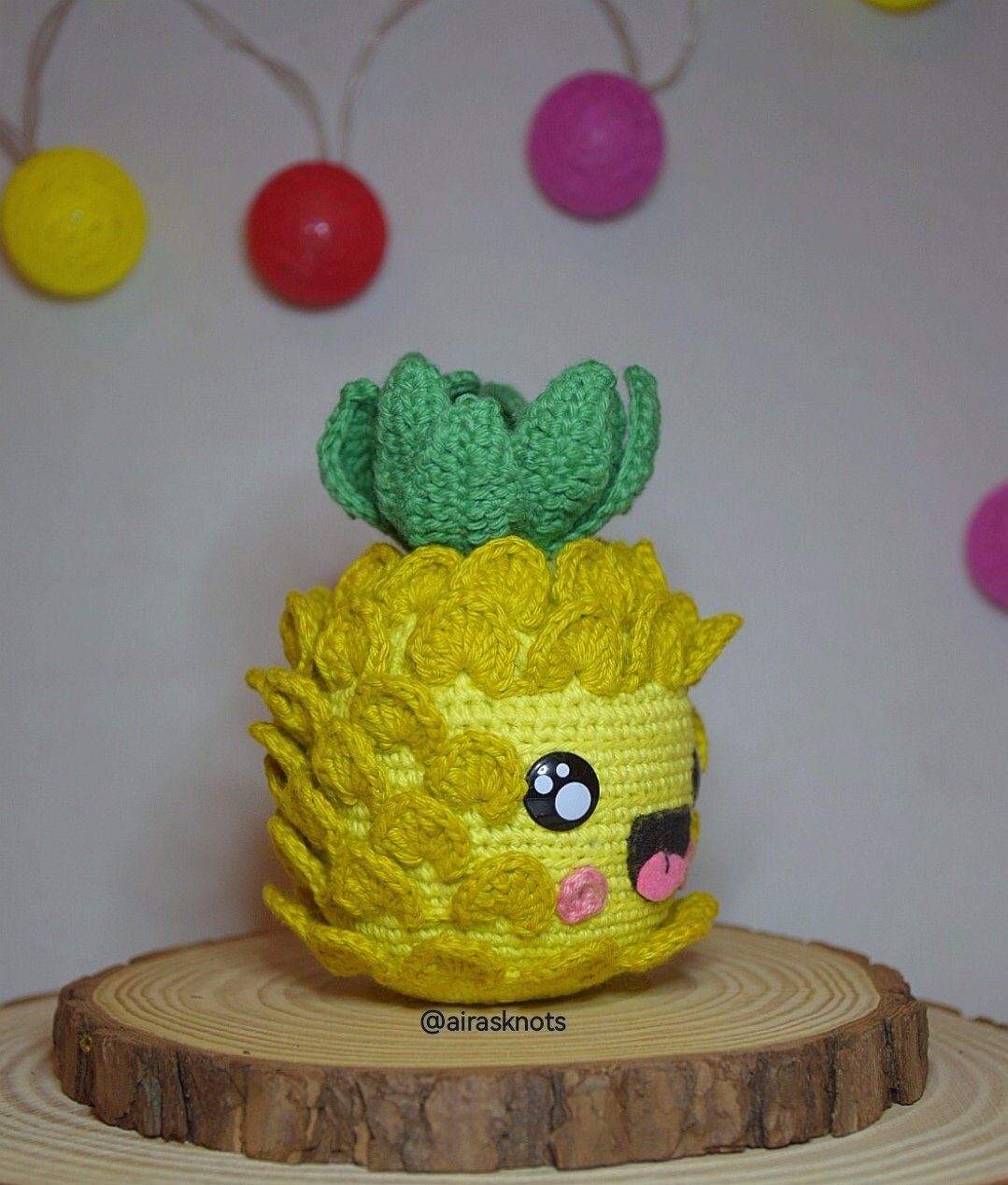Kiki, the Happy Pineapple Amigurumi Pattern